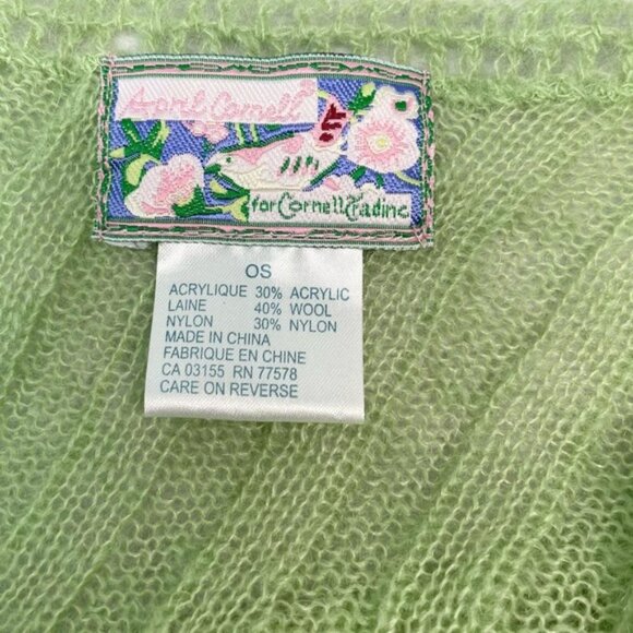 APRIL CORNELL Linda Wool Blend Poncho Sz ONE SIZE - Picture 7 of 7